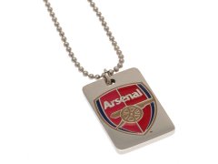 FC Arsenal řetízek na krk se psí známkou Enamel Crest Dog Tag & Chain