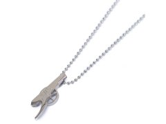 FC Arsenal řetízek na krk s&nbsp;přívěškem Stainless Steel Cannon Pendant & Chain
