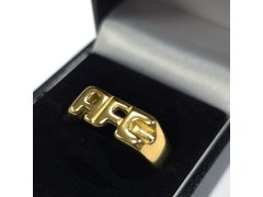 FC Arsenal prsten 18ct Gold Plated on Silver AFC Ring - Q