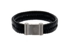 FC Arsenal kožený náramek Single Plait Leather Bracelet