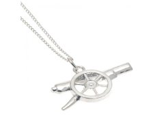 FC Arsenal řetízek na krk s&nbsp;přívěškem Silver Pendant & Chain GN