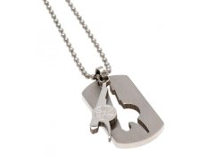 FC Arsenal řetízek na krk se psí známkou Dog Tag & Chain CO GN