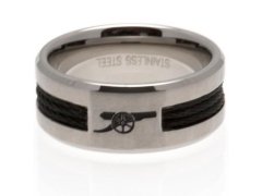 FC Arsenal prsten Black Inlay Large