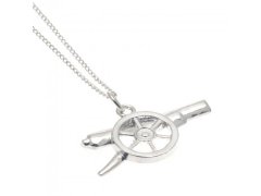 FC Arsenal řetízek na krk s přívěškem Silver Pendant & Chain GN