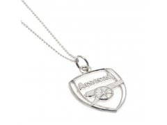 FC Arsenal řetízek na krk s přívěškem Silver Pendant & Chain CR
