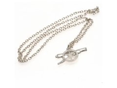 FC Arsenal řetízek na krk s přívěškem Silver Plated Pendant & Chain GN