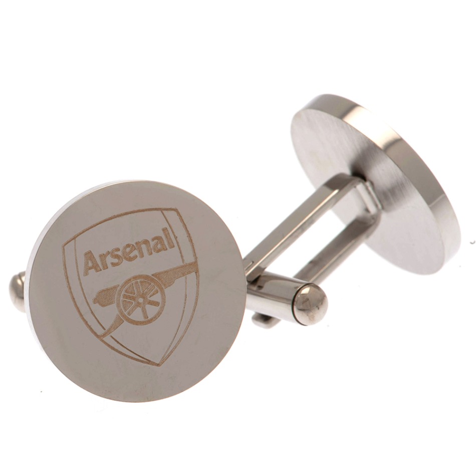 FC Arsenal manžetové knoflíčky Stainless Steel Round Cufflinks - FC Arsenal klíčenky, náramky, šperky