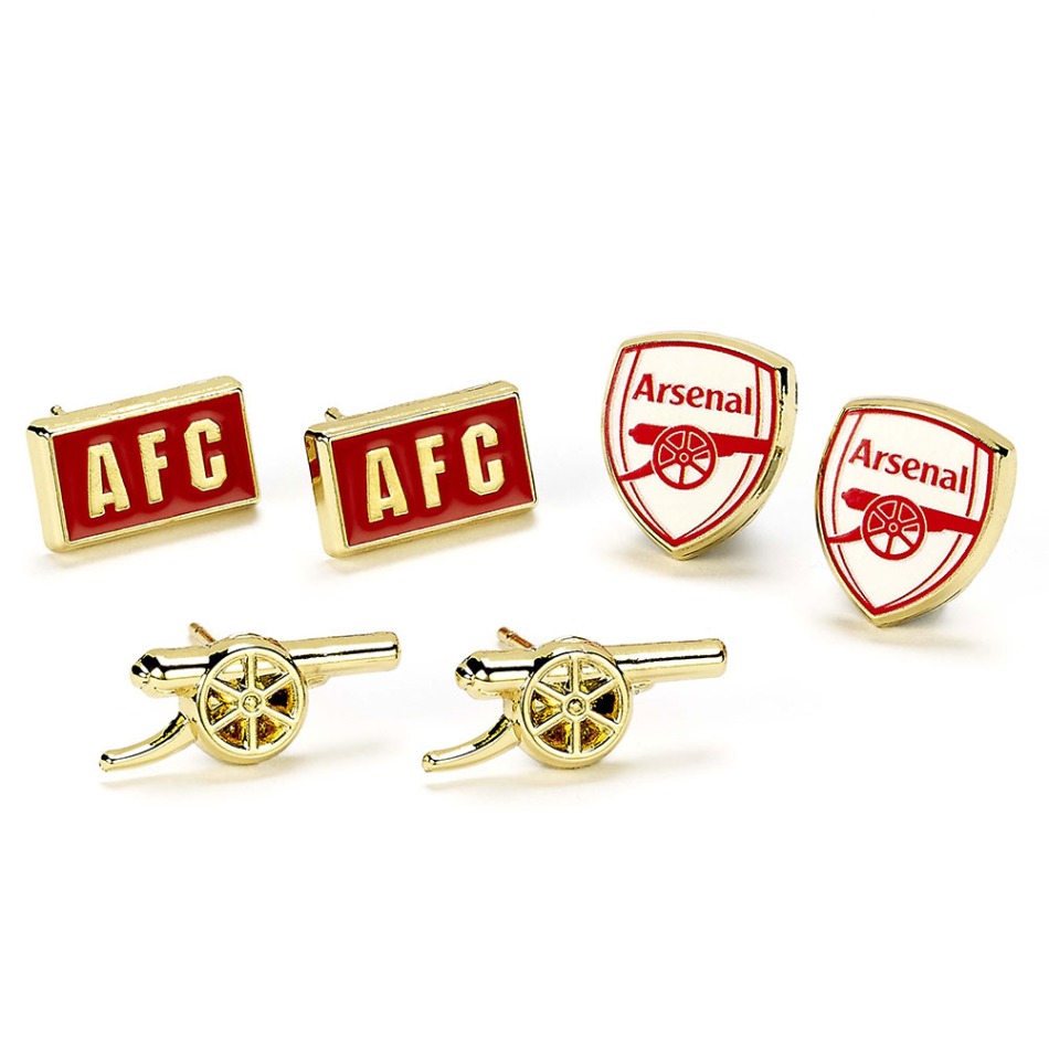 FC Arsenal sada náušnic three unique designs