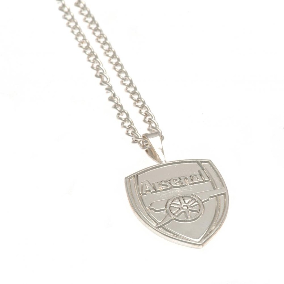 FC Arsenal přívěšek na krk Silver Plated Pendant & Chain XL - FC Arsenal klíčenky, náramky, šperky