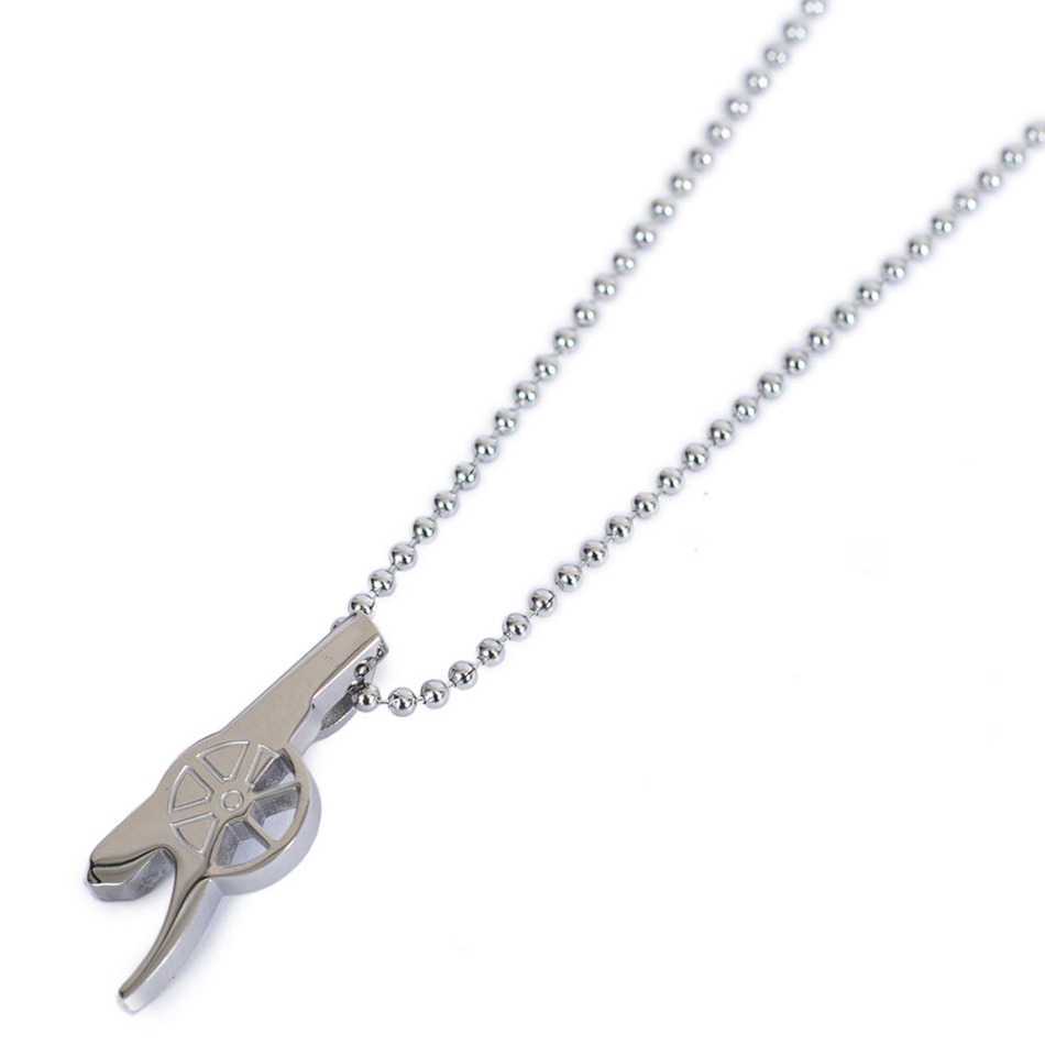 FC Arsenal řetízek na krk s&nbsp;přívěškem Stainless Steel Cannon Pendant & Chain - FC Arsenal klíčenky, náramky, šperky