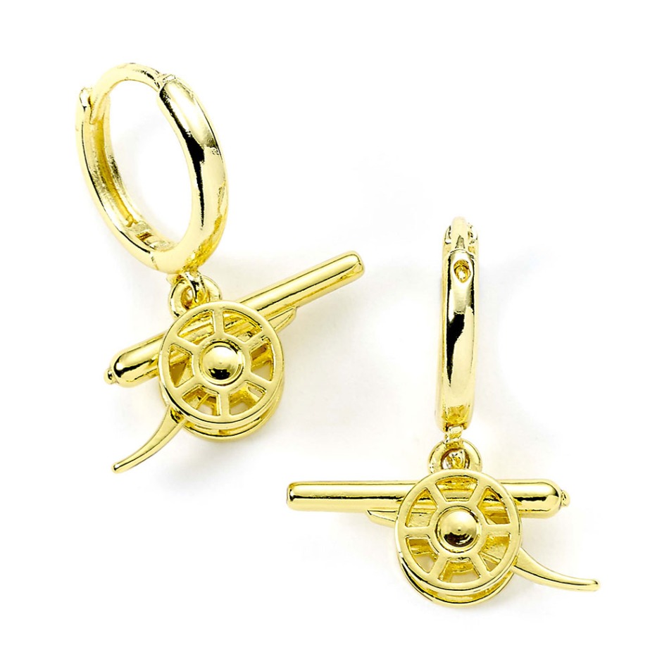 FC Arsenal náušnice Gold Finish Cannon Hoop