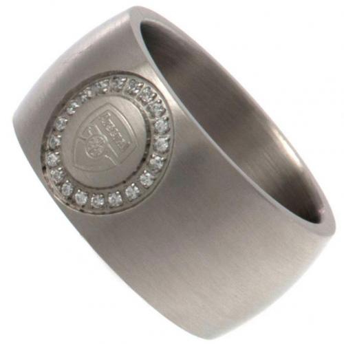 FC Arsenal prsten Stone Set Ring Medium - FC Arsenal klíčenky, náramky, šperky