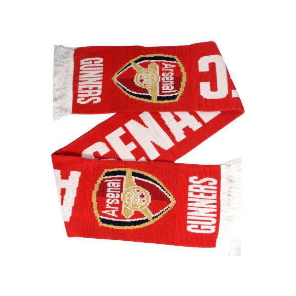 FC Arsenal zimní šála gunners red - FC Arsenal kšiltovky, čepice, rukavice