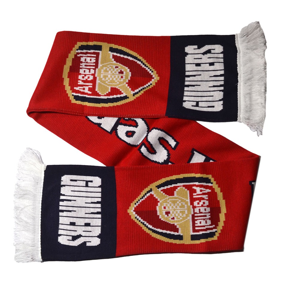 FC Arsenal zimní šála Gunners Stripe - FC Arsenal kšiltovky, čepice, rukavice
