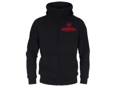 FC Arsenal pánská mikina s kapucí Zip black