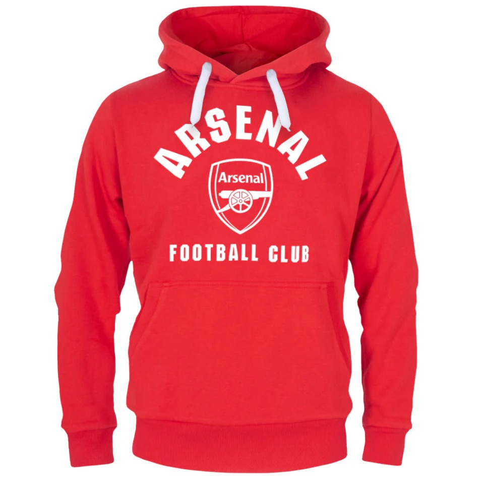 FC Arsenal pánská mikina s kapucí Round red