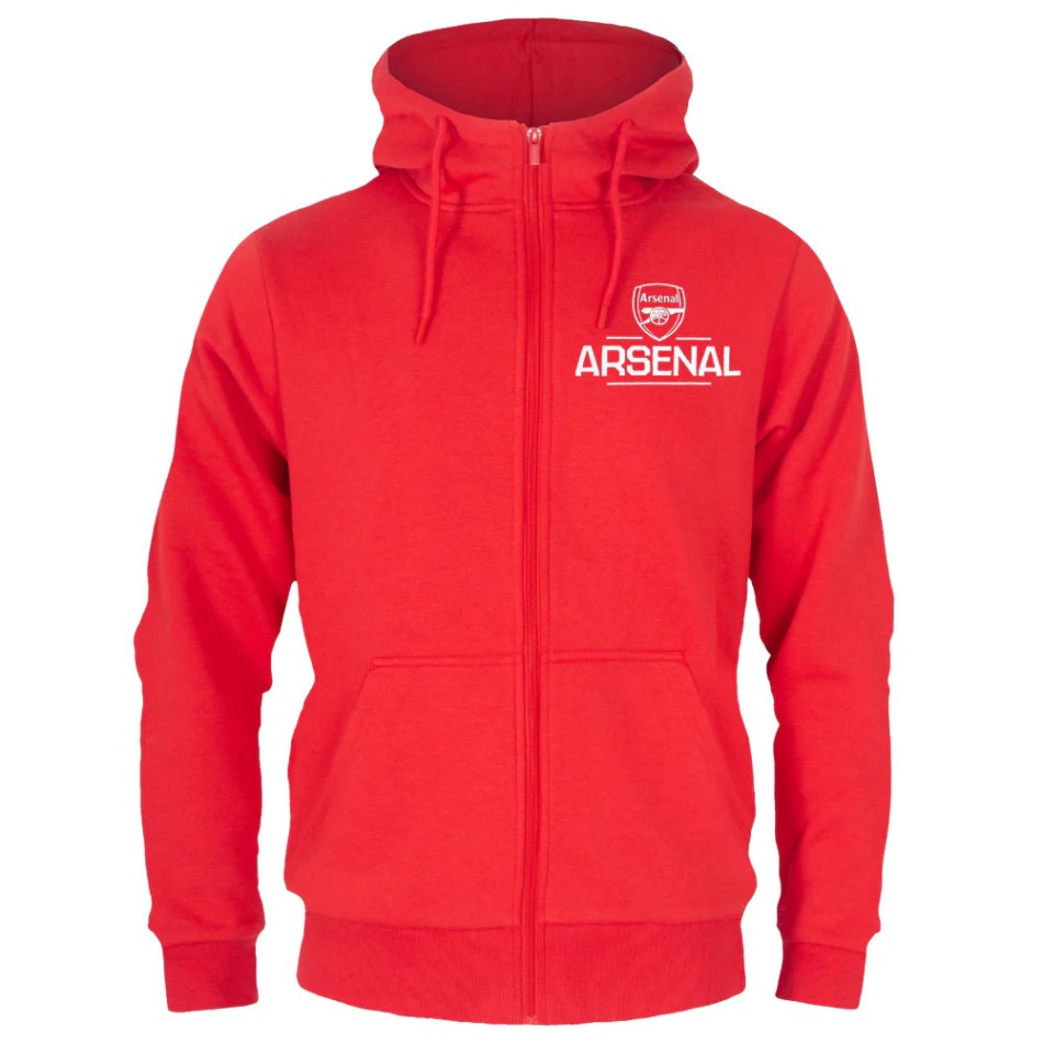 FC Arsenal pánská mikina s&nbsp;kapucí Zip red - FC Arsenal mikiny, Bundy