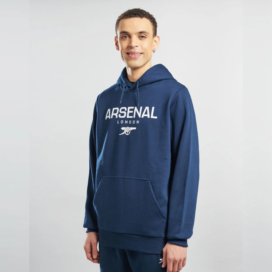 FC Arsenal pánská mikina s&nbsp;kapucí Logo navy - FC Arsenal mikiny, Bundy
