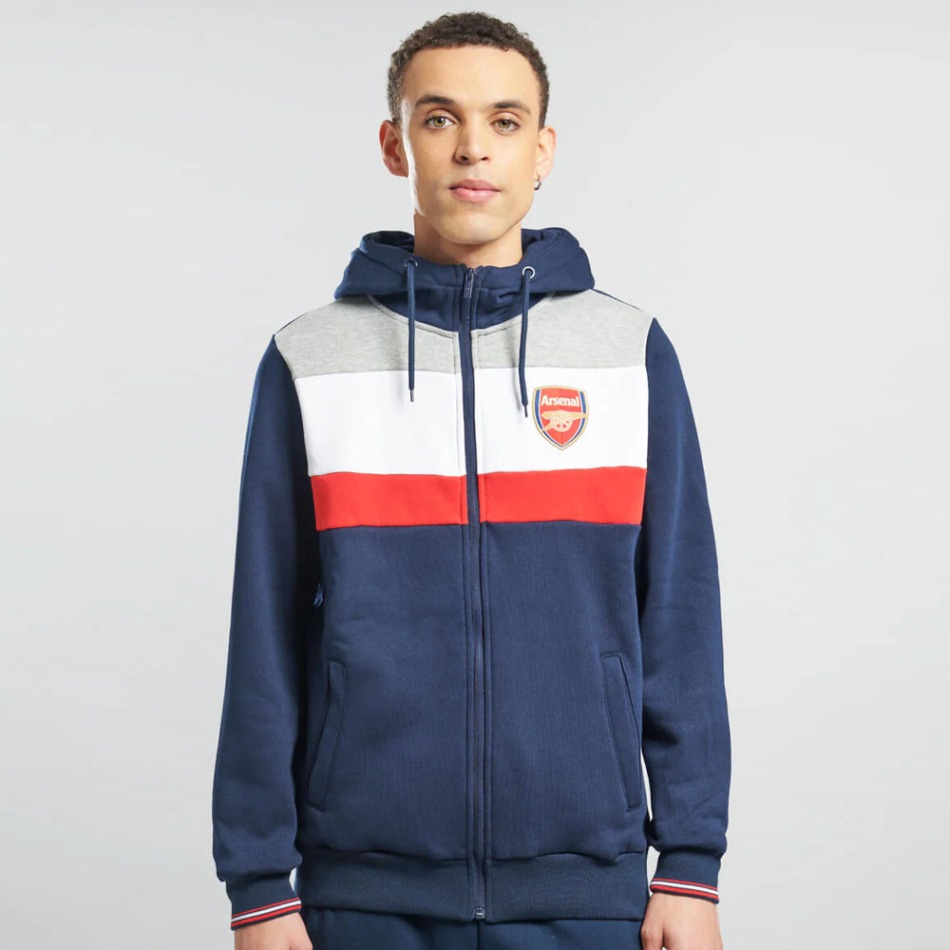 FC Arsenal pánská mikina s&nbsp;kapucí Full Zip colour - FC Arsenal mikiny, Bundy