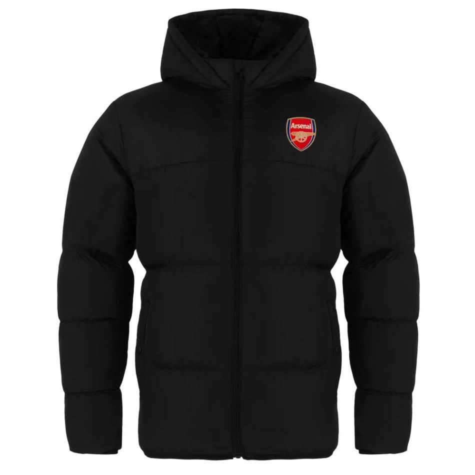 FC Arsenal pánská zimní bunda Quilted black - FC Arsenal mikiny, Bundy