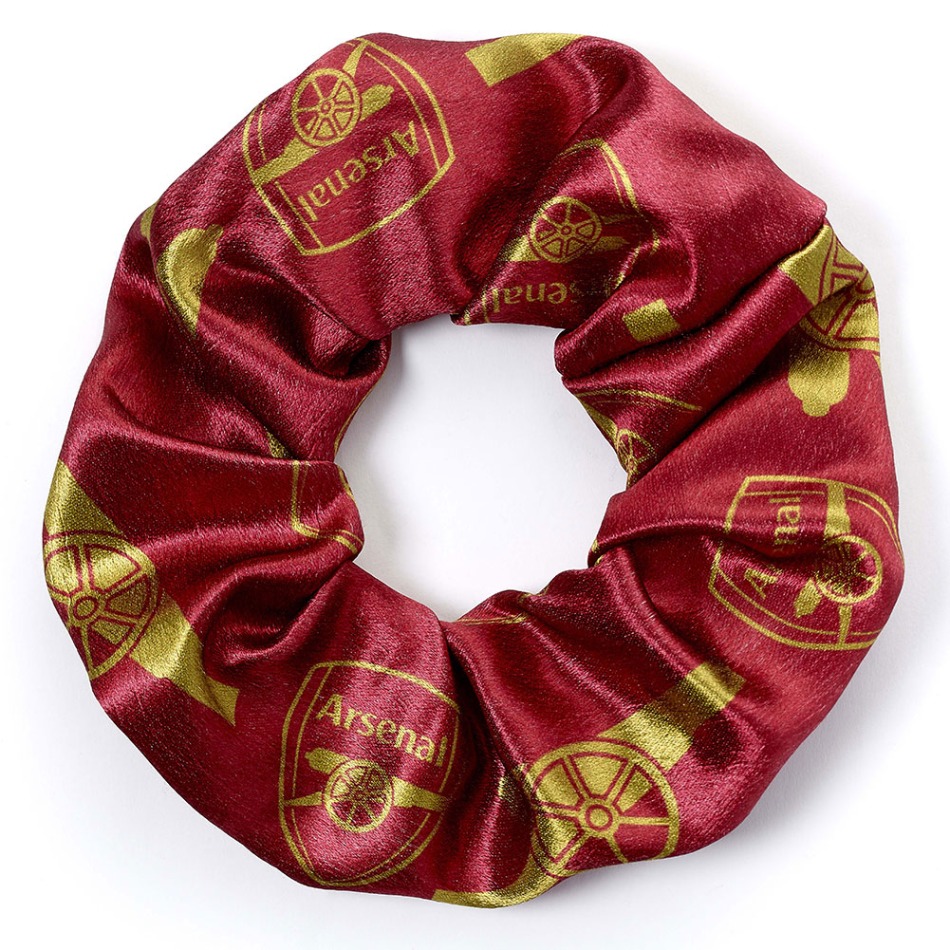 FC Arsenal gumička do vlasů colourful satin - FC Arsenal ostatní modní doplňky