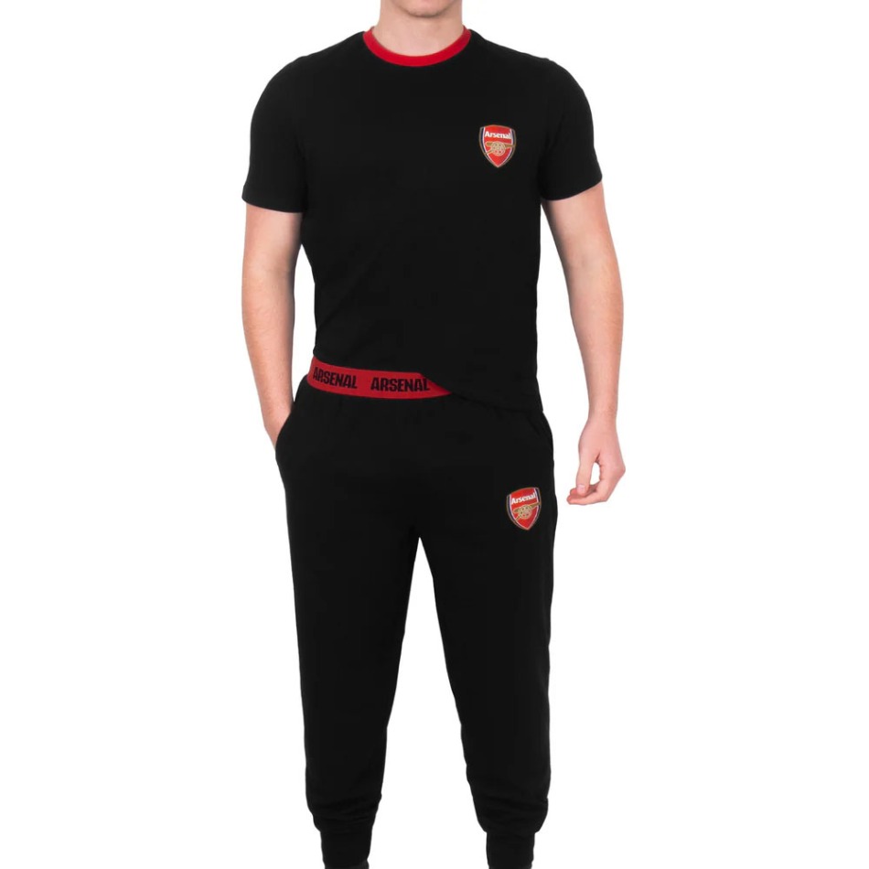 FC Arsenal pánské pyžamo Long black