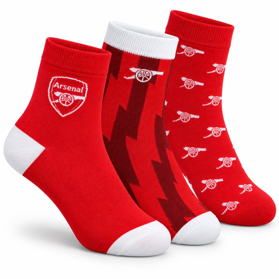 FC Arsenal ponožky 3pack Colours - FC Arsenal ostatní modní doplňky