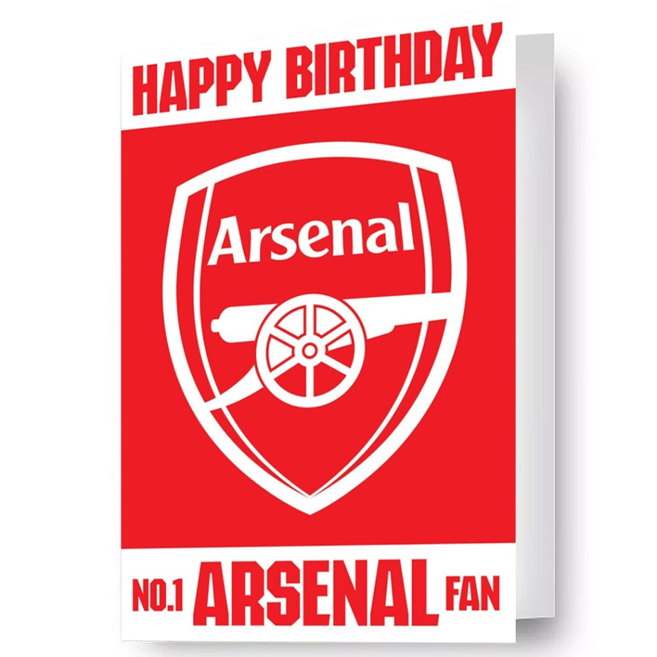 FC Arsenal narozeninové přání Lenticular Birthday Card