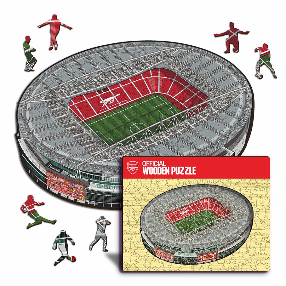 FC Arsenal dřevěné puzzle Emirates Stadium 500 pcs