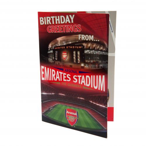 FC Arsenal narozeninové přání Pop-Up Birthday Card - FC Arsenal ostatní suvenýry