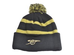 FC Arsenal zimní čepice Bobble Stripe gold