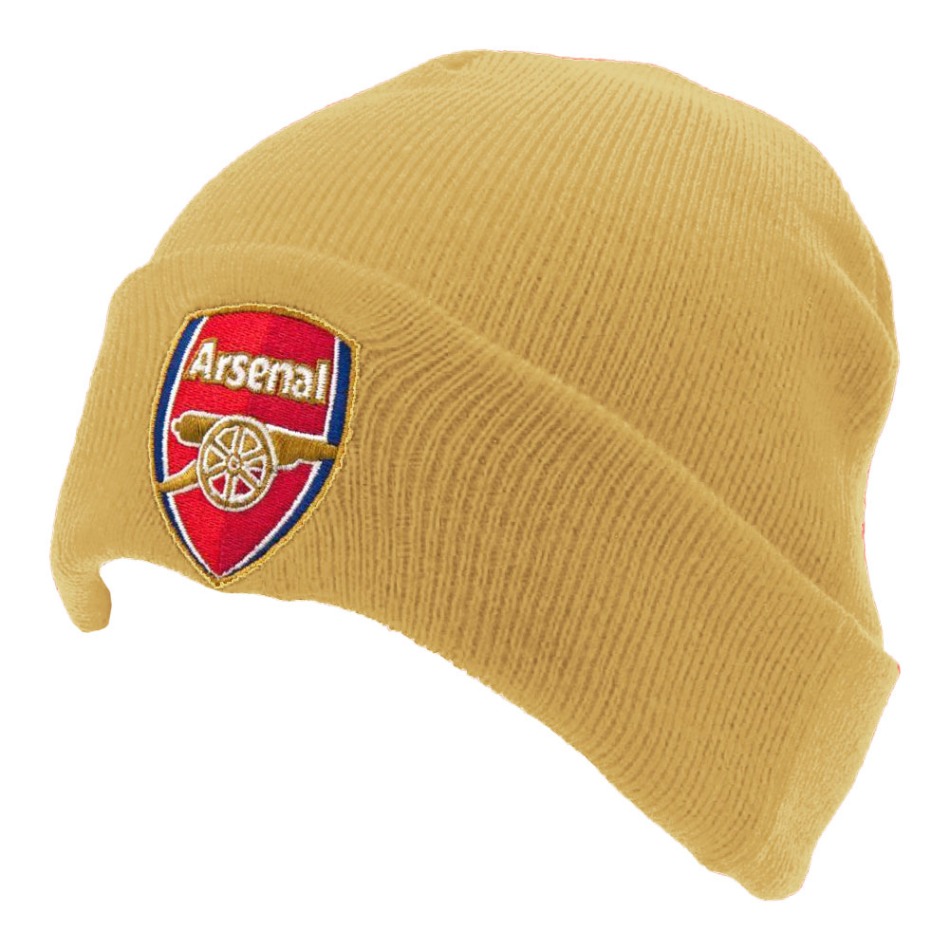 FC Arsenal zimní čepice Gold Cuff - FC Arsenal šály, čepice, rukavice