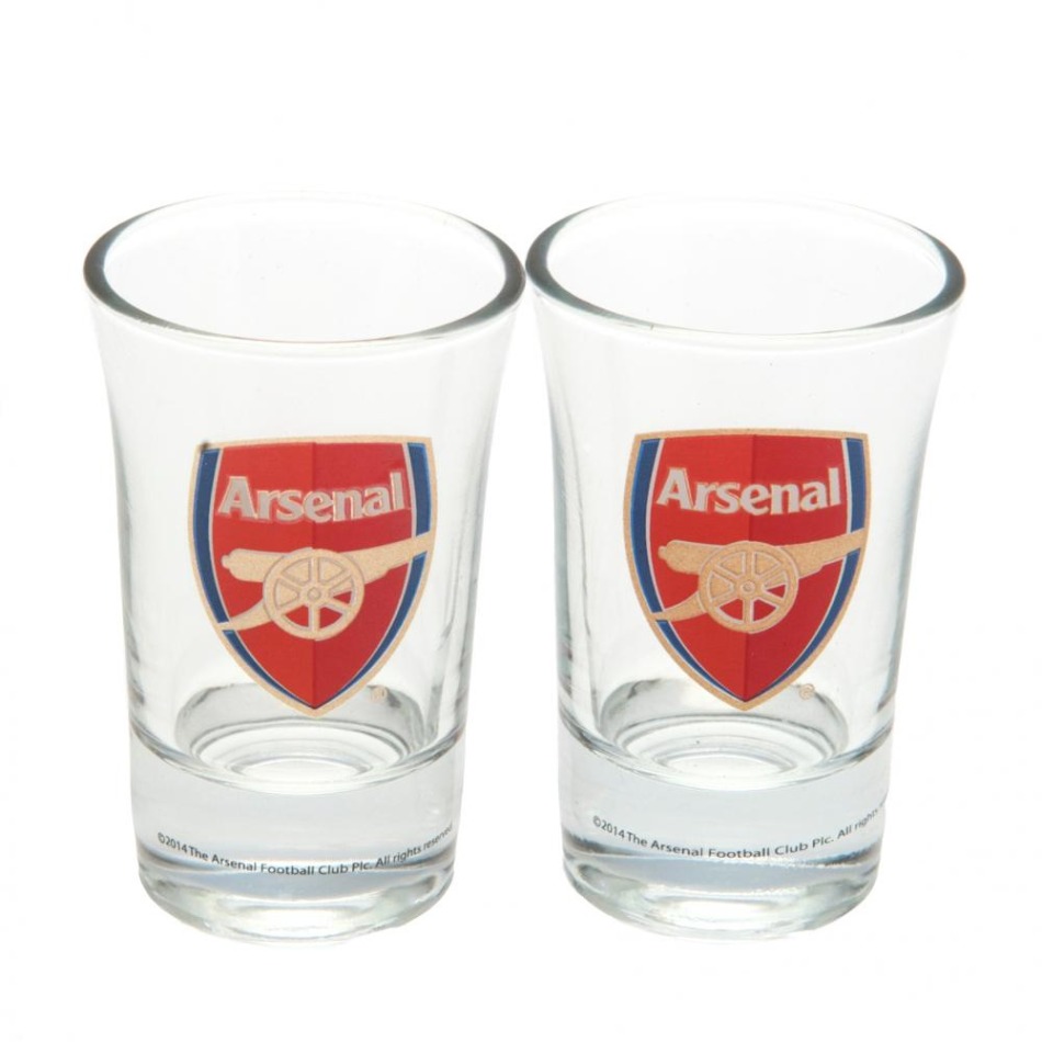 FC Arsenal panák štamprle 2pk Shot Glass Set - FC Arsenal sklenice, hrníčky, misky