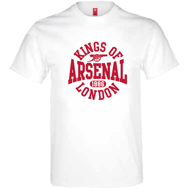 FC Arsenal pánské tričko Kings white - FC Arsenal trička, polo trička, košile