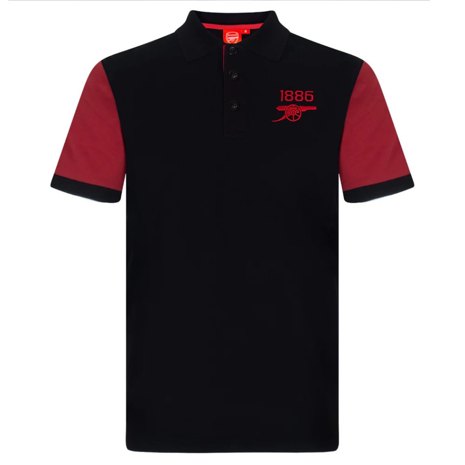 FC Arsenal pánské polo tričko Contrast black - FC Arsenal trička, polo trička, košile