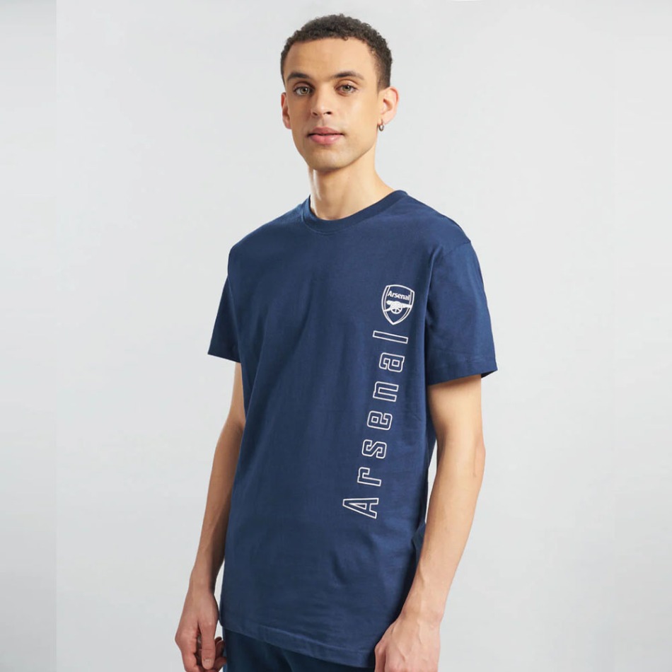 FC Arsenal pánské tričko Text navy - FC Arsenal trička, polo trička, košile