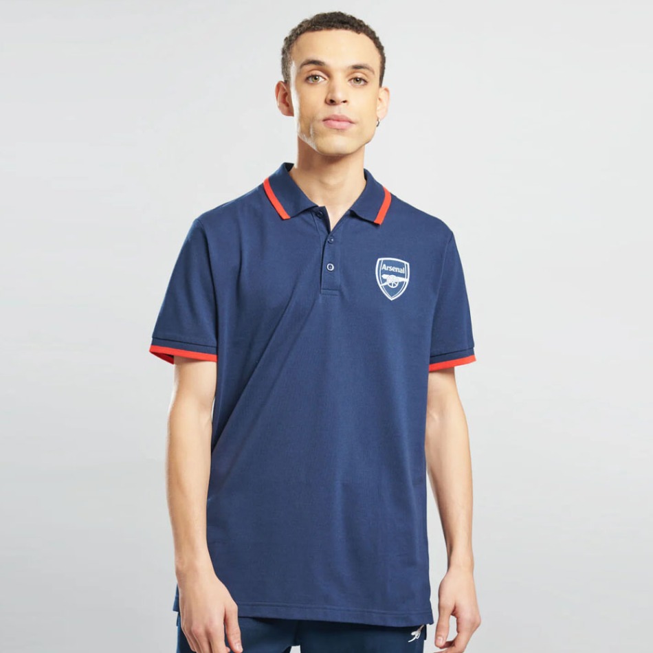 FC Arsenal pánské polo tričko Logo Tipped navy - FC Arsenal trička, polo trička, košile