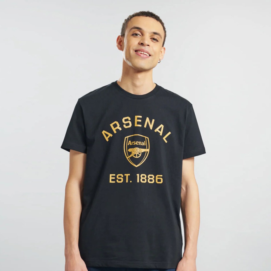 FC Arsenal pánské tričko Graphic black - FC Arsenal trička, polo trička, košile
