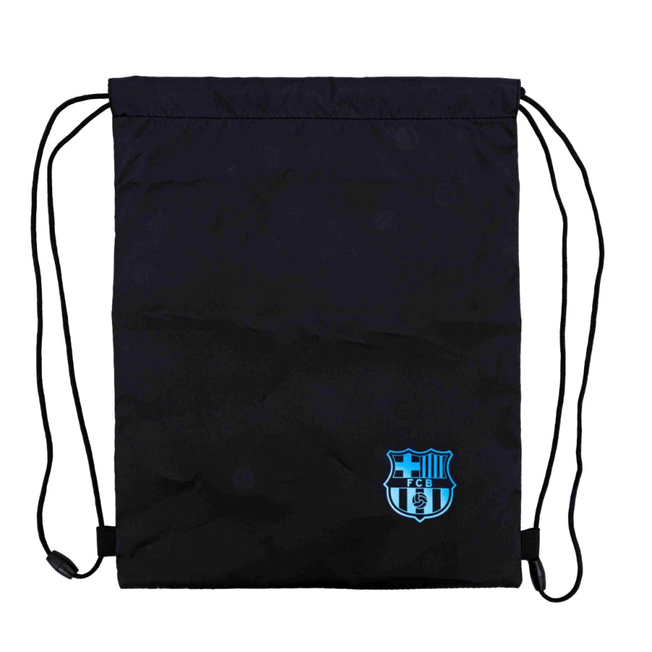 FC Barcelona pytlík gym bag Fullblack - FC Barcelona batohy, tašky, gymsaky