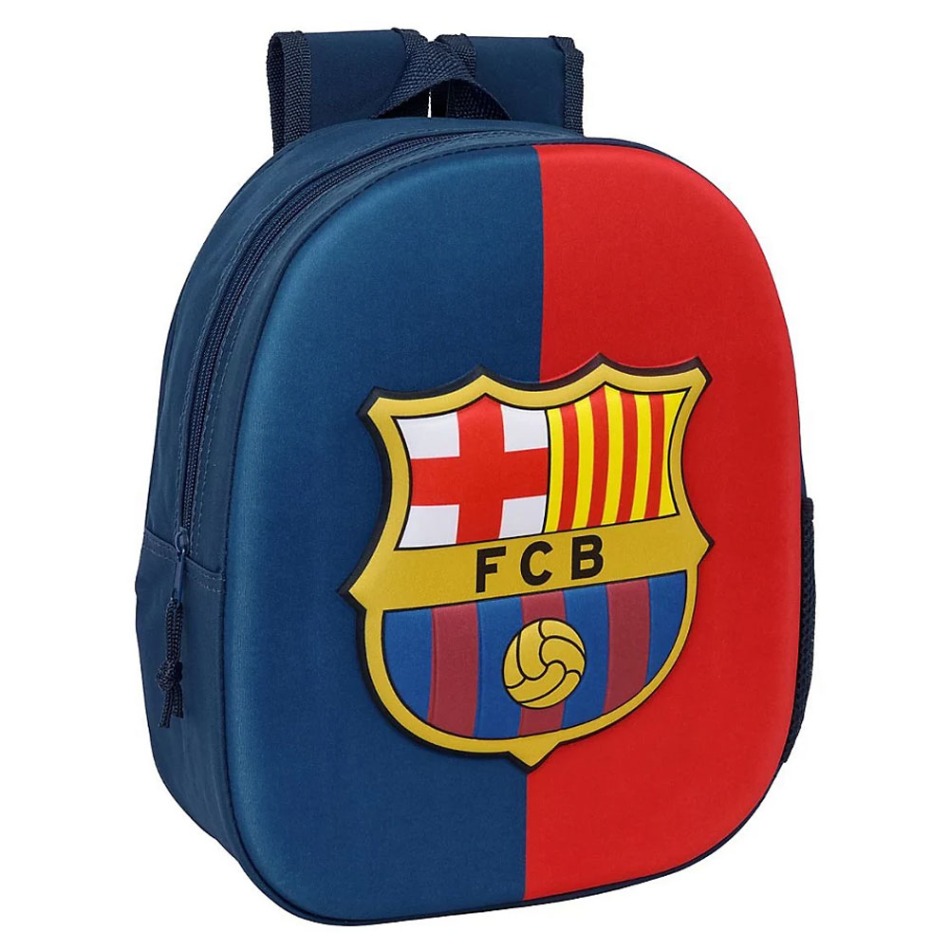 FC Barcelona dětský batoh Mini 3D half - FC Barcelona batohy, tašky, gymsaky
