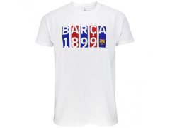 FC Barcelona dětské tričko Flag white