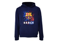 FC Barcelona dětská mikina s kapucí Marble