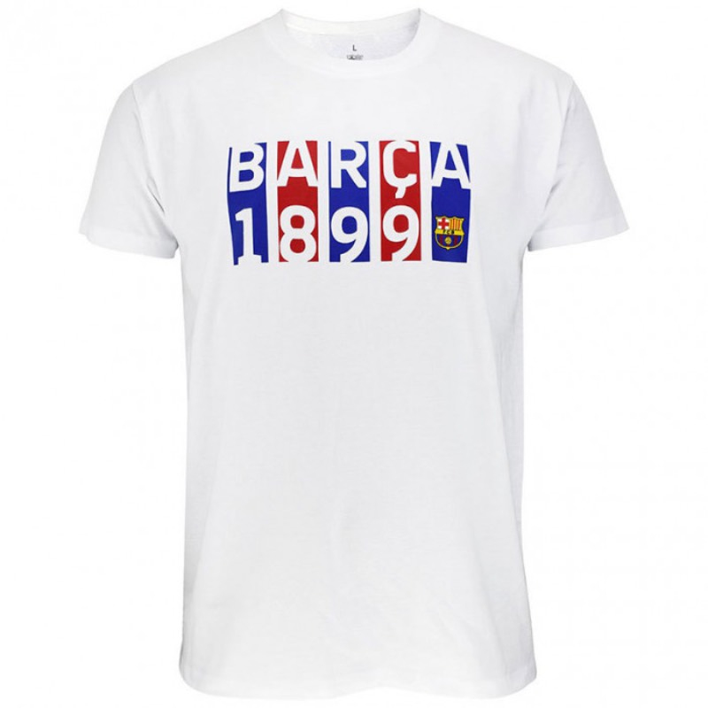 FC Barcelona dětské tričko Flag white - FC Barcelona dětské oblečení