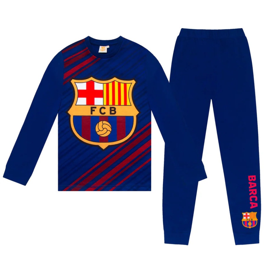 FC Barcelona dětské pyžamo Long blue