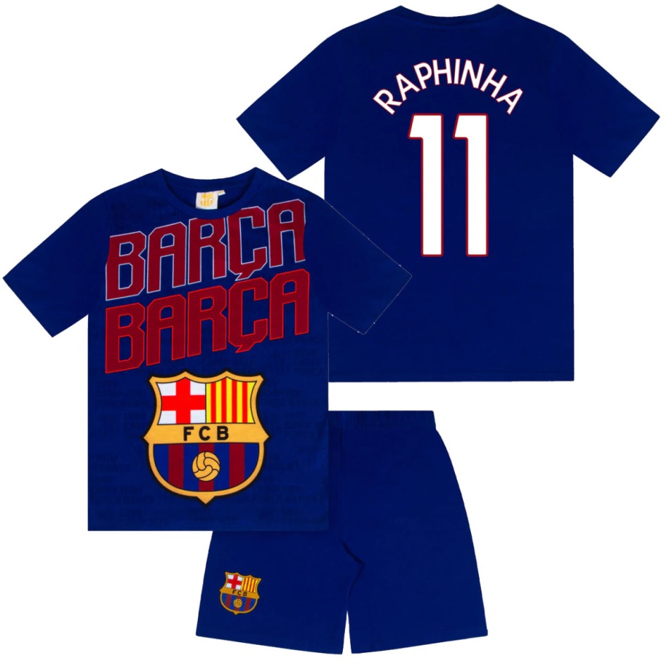 FC Barcelona dětské pyžamo Short Raphinha
