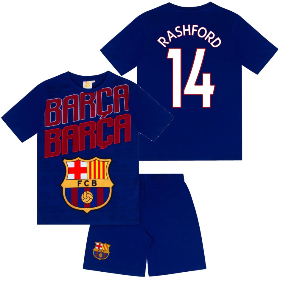 FC Barcelona dětské pyžamo Short Rashford