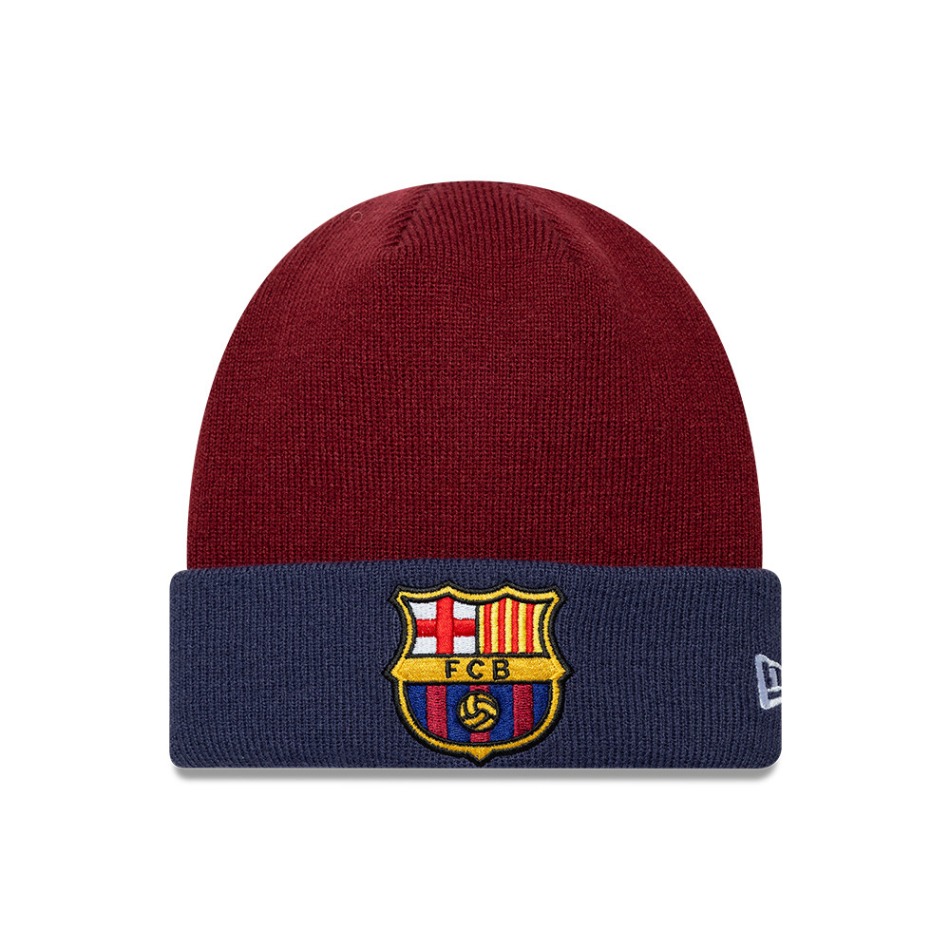 FC Barcelona dětská čepice baseballová kšiltovka Knit Cuff Constrast - FC Barcelona dětské oblečení