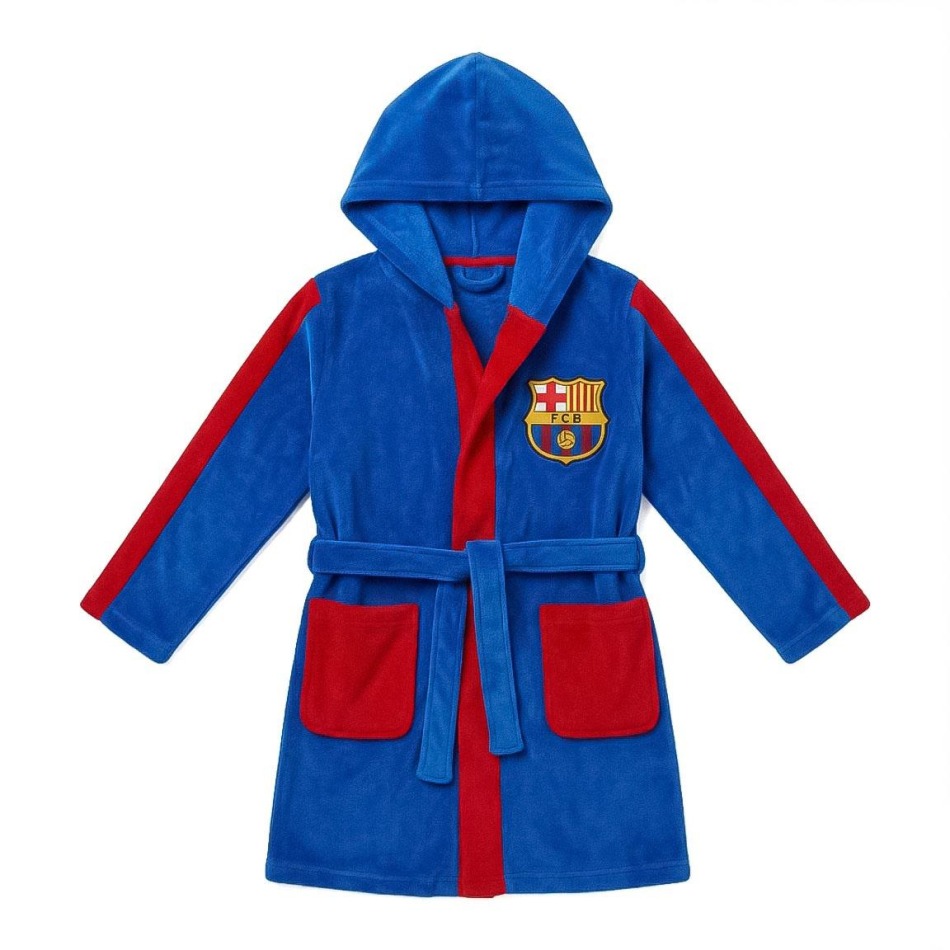 FC Barcelona dětský župan blue - FC Barcelona dětské oblečení