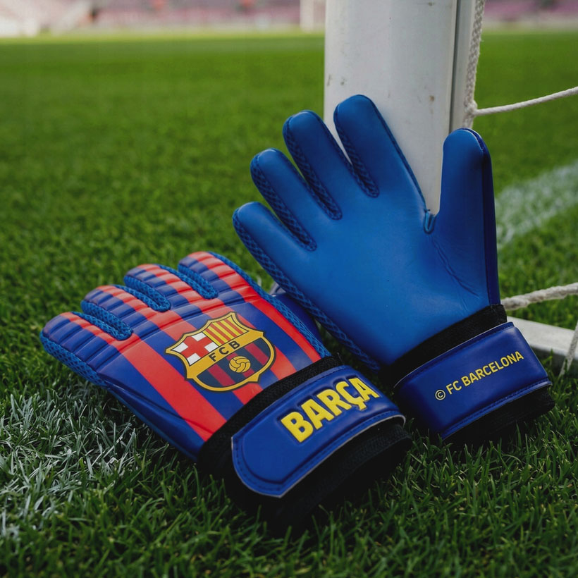FC Barcelona dětské brankářské rukavice size 7 - FC Barcelona fotbalové vybavení