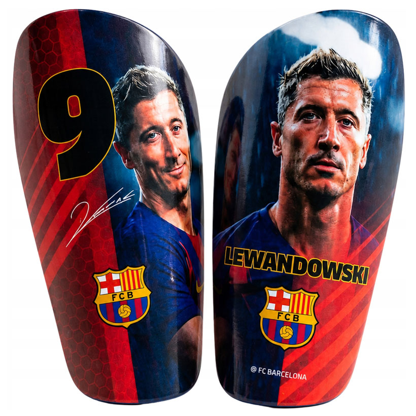 FC Barcelona chrániče Lewandowski - FC Barcelona fotbalové vybavení